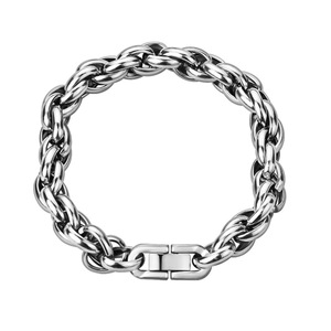 <span class=keywords><strong>Bracciale</strong></span> per Coppie in Acciaio Inossidabile. Gioielli Semplici Originali Fatti a Mano per Donne. <span class=keywords><strong>Bracciale</strong></span> da ragazzo in stile cubano. - Product Image 1