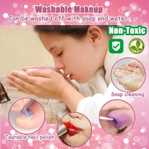 Real Pretend Play New Product Girls Beauty Toy <b>Make</b>-up Bag Set for Kids - Product Image 4