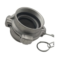 Tapa Ciega de Aluminio KD66 para Manguera Contra Incendios de 66mm con Cadena para Sistema de Hidrantes