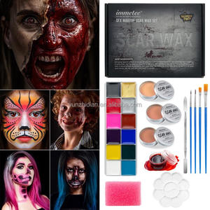 Kit de Maquillaje IMMETEE SFX, Set Profesional de Silicona para Cicatrices, 12 Colores, Paleta de Pintura Corporal y Facial, Sangre, Efectos Especiales para Halloween, Niños - Product Image 2