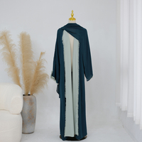 Nouvelle Abaya 2026 pour Femme, Robe Musulmane Ample en Nida, Abaya Ouverte Réversible, Modèle Dubaï, Abaya Islamique Modeste pour Femme avec Hijab
