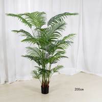 Plante artificielle décorative italienne Y978, palmier Areca à feuilles en éventail, plante en pot, grande décoration d'intérieur