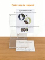 Support d'affichage de montre intelligente en acrylique personnalisé, présentoir de comptoir simple couche pour magasin et bureau