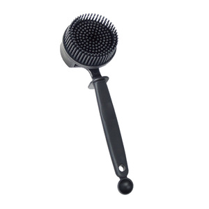 Brosse de nettoyage pour groupe de machine à café en silicone, manche long, tête remplaçable, pour 51 et 58 mm, compatible Shopify Dropshipping - Product Image 1