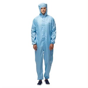 H-1109 Combinaison antistatique à capuche, type split, <span class=keywords><strong>anti</strong></span>-poussière, pour atelier pharmaceutique, vêtements de travail antistatiques, vêtements de sécurité ESD - Product Image 3