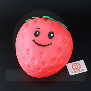 Hot Selling Simulation Slow-resilience Strawberry-shaped Fruit Stress-relieving <b>Ball</b> Creative Venting Toy <b>Squeeze</b> Flour <b>Ball</b> - Product Image 5