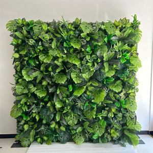 Décoration murale florale artificielle pour centre de table de mariage, toile de fond en herbe verte avec fleurs et verdure - Product Image 6