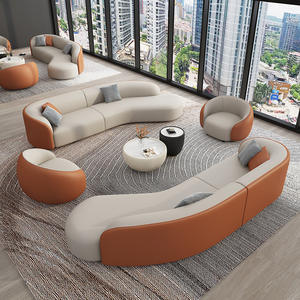 Sofa Ruang Tamu Berkualitas Tinggi Set Sofa Kulit Mewah Perabot Ruang Tamu - Product Image 1