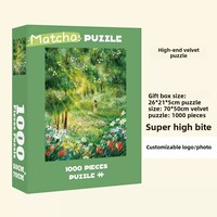 Puzzle personnalisé en gros, fabriqué sur mesure, forme irrégulière populaire, puzzle personnalisé de 1000 pièces pour les familles