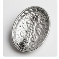 Broche tortue en acier inoxydable à motif serpent entrelacé, style médiéval viking, attache de châle, bijou