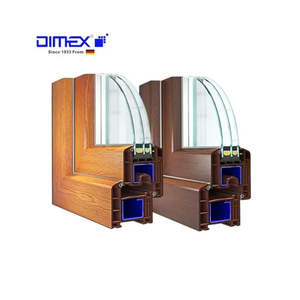 Calidad alemana, serie DIMEX <span class=keywords><strong>Edelweiss</strong></span>, extrusión de plástico, marco de ventana corredera de PVC, puerta abatible, perfil Upvc - Product Image 1