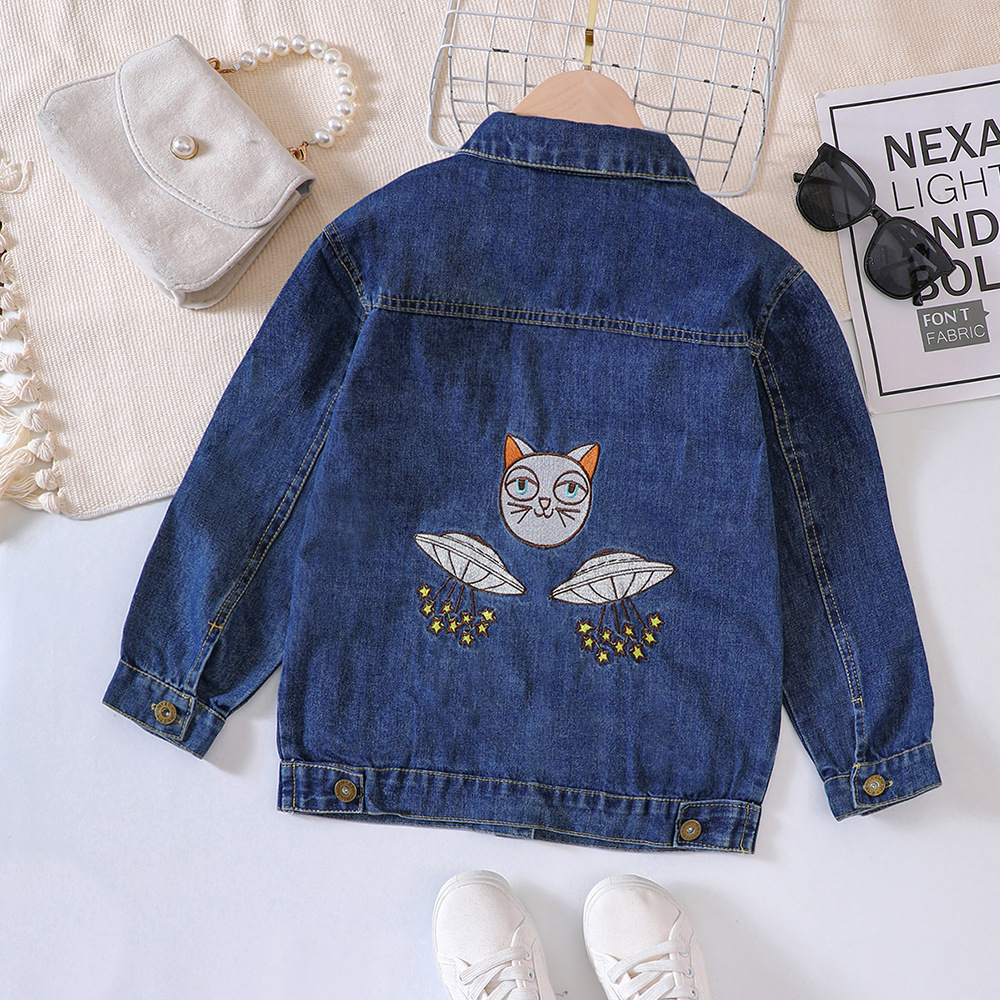 Baby Boys Girls Denim Jacket Kids Toddler Button Down Jeans Jacket Top Coat Outerwear Toddler Button (Beige, 3-6 Months