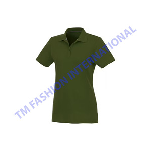 Vente en gros de polos à manches courtes pour femmes avec impression personnalisée, tissu tricoté respirant et décontracté, anti-rides, fabriqué en bengali - Product Image 1