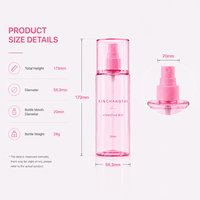 Flacon pulvérisateur transparent en PET de 250 ml, atomiseur à fine brume, conteneur de voyage de qualité cosmétique, flacon vide en plastique pour désinfectant à l'alcool