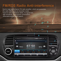 Autoradio Android Podofo 7 pouces 2+64 Go, CarPlay sans fil, Android Auto, compatible avec Fiat 500 2007-2015, GPS, WiFi, double USB, FM, RDS