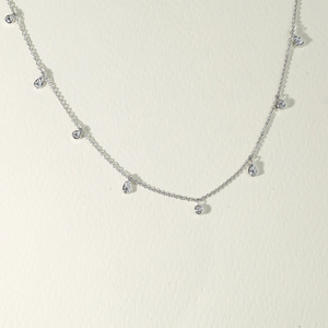 Collar Clásico de Diamantes Creados en Laboratorio en Capas, Delicado Collar de Oro, Joyería Fina Elegante para Mujer, Regalo de Cumpleaños para Ella - Product Image 6