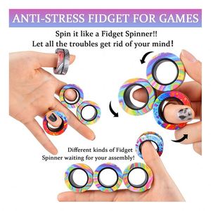 Juguetes Sensoriales de Silicona y Metal que Brillan en la Oscuridad, Anillos y Deslizadores para Niños y Adolescentes, Alivio de la Ansiedad Nocturna, Set Educativo - Product Image 4