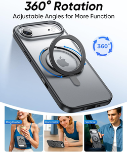 Étui de téléphone portable avec anneau magnétique et béquille, antichoc et étanche en TPU pour <span class=keywords><strong>iPhone</strong></span> 17 <span class=keywords><strong>Pro</strong></span> Max Plus 17 16 15 <span class=keywords><strong>14</strong></span> - Product Image 4