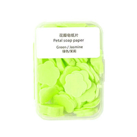 Feuilles de savon moussantes parfumées jetables portables pour le voyage – Mini confettis de savon en papier