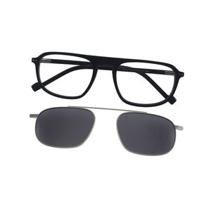 نظارات شمسية بتصميم جديد UV400 للرجال نظارات شمسية عصرية عتيقة للنساء نظارات بمشبك مستقطبة مشبك مربع على النظارات - Product Image 1