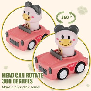 Voiture à pousser pour tout-petits, sans batterie, à friction, facile à nettoyer, sans BPA, pour l'intérieur et l'extérieur, modèle animal, EPT - Product Image 4
