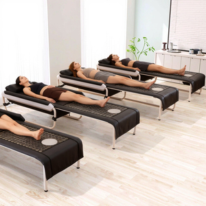 Cama de Masaje Plegable con Rodillos de Jade y Calefacción Infrarroja para Terapia con Piedras, Mesa Térmica para Spa y Salón de Belleza - Product Image 4