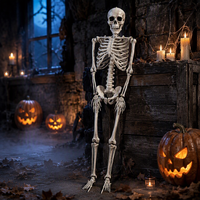 Réplique de squelette d'Halloween, best-seller transfrontalier, 165 cm, en plastique, accessoire pour maison hantée et escape room, pour décoration, fabriqué en Chine, pour intérieur