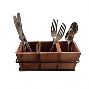 Top Selling Modern Design Wooden <b>Caddy</b> <b>Kitchen</b> Use Keeps Utensils Organized Cooking Smooth Finish Wooden Spoon Holder - Product Image 1