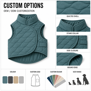 เสื้อโค้ทสุนัขผ้าฟลีซสีพื้นแบบหนาสำหรับฤดูหนาว สไตล์คลาสสิกสบายๆ - Product Image 4