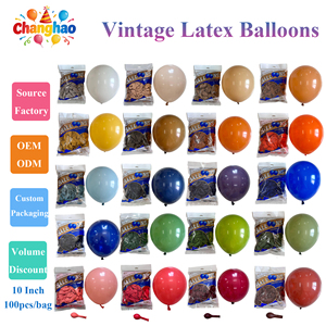 Lot de 100 ballons en latex vintage jaune citron et orange de 10 pouces (2,2 g) pour fêtes d'anniversaire d'enfants et décorations d'ouverture de magasin, vente en gros - Product Image 1