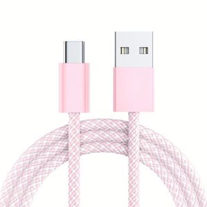 Nylon Braided USB <b>C</b> Data Cable 1M 2M 3M 5A Fast Charging <b>Adapter</b> Cable <b>Type</b>-<b>C</b> Line for Mobile Phone - Product Image 3