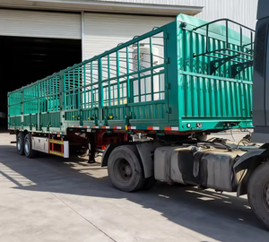 Semirremolques Personalizados con Valla de Estacas para el Transporte de Maíz/Arroz/Algodón/Animales - Product Image 1