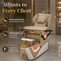Chaise professionnelle de pédicure de manucure d'ongle chaise électrique de luxe de soin de pied pour le salon