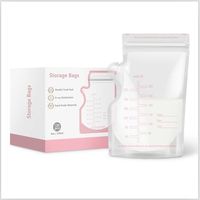 Sacs de conservation du lait maternel de qualité alimentaire 8oz sans BPA, PE+PET, autoportants avec bec verseur et fermeture éclair, pour congélation des aliments pour bébé