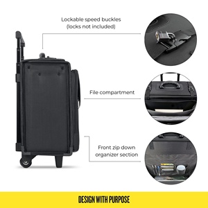 Señora mujer hombre avión trainman mayordomo mini caso bolsa documento archivo pasaporte negocios portátil abogado maletín suictase <span class=keywords><strong>equipaje</strong></span> - Product Image 5