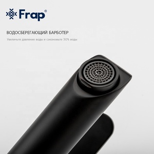 <strong>Black</strong> Basin Faucet Cold Hot Brushed <strong>Bath</strong> <strong>Taps</strong> and Faucets Single Handle Stainless Steel Bathroom Sink Faucet F10801-62 - Product Image 4