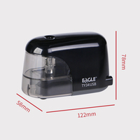 Taille-crayon électronique USB portable Eagle Best Quiet, design moderne en plastique rose et métal, pour le bureau et l'école