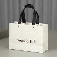 Sacs en papier personnalisés avec logo imprimé, vente en gros, sacs de luxe pour boutiques, emballages pour vêtements et chaussures, sacs de shopping en papier