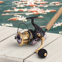 En gros Moulinet de pêche spinning Série 12000 pour la pêche en mer et la pêche au surfcasting, Bobine en aluminium, 4+1BB, OEM ODM