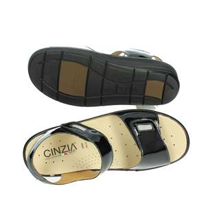 รองเท้าแตะส้นเตี้ย Cinzia Soft Donna สีดำ พร้อมสายรัดข้อเท้า ปรับระดับความสูงได้ - Product Image 6