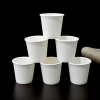 Gobelets jetables en papier kraft de qualité alimentaire, qualité export, pour boissons chaudes/froides, paroi simple, logo personnalisé, tailles personnalisées