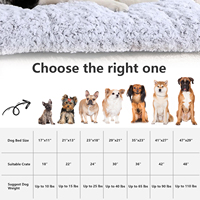 Mousse à mémoire de forme xl grand coussin orthopédique imperméable et apaisant pour animaux de compagnie canapé-lit pour chat et chien