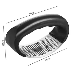 Prensa de Ajo Manual de Acero Inoxidable, Picadora Manual de PP para Picar Frutas y Verduras, Accesorio de Cocina - Product Image 3