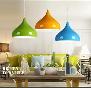 酒店客厅卧室餐厅装饰吊灯现代室内彩色吊灯悬挂可调吊灯 - Product Image 5