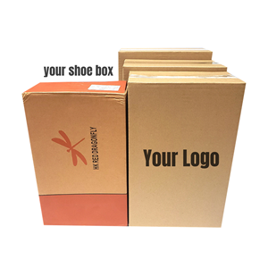 Caja de Cartón Corrugado Personalizada con Impresión de Logotipo para Zapatos, Caja para Comercio Electrónico, Envío Seguro y Entrega a Domicilio - Product Image 3
