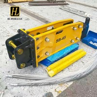 Outil de démolition de type supérieur SB45, brise-roche hydraulique pour engins de 7 à 14 tonnes CAT308 CAT311 400-800 bpm, OEM disponible