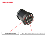 Amplificateur DMX suspendu en kit, 1 entrée 6 sorties, boîtier métallique, distributeur audio DMX pour éclairage de scène, amplificateur de signal DMX 6 canaux