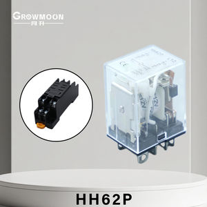 Небольшое промежуточное реле Growmoon HH62P DC 12 В с базовым реле типа продукта - Product Image 1