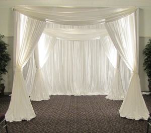 Romantic Wedding Decors Backdrop Draping Outdoor Wedding Backdrop Stand for Party Event Decoration - Product Image 5