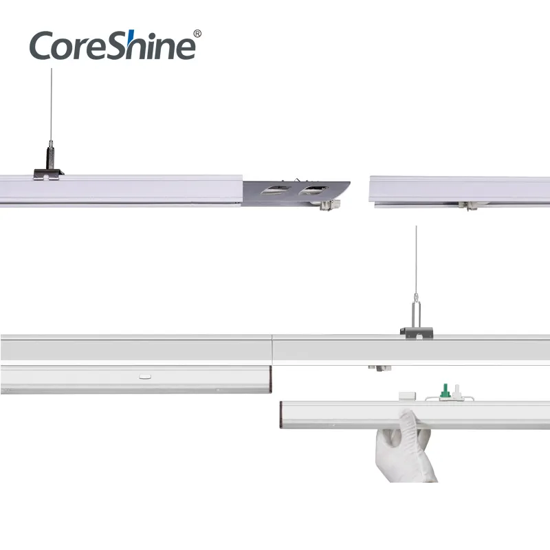 Coreshine Lampu Linear Led Linkable 5 Kaki 50W, Lampu Led Linkable untuk Supermarket